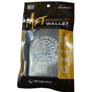 NWT Mission First Tactical RFID Protection Minimalist Wallet